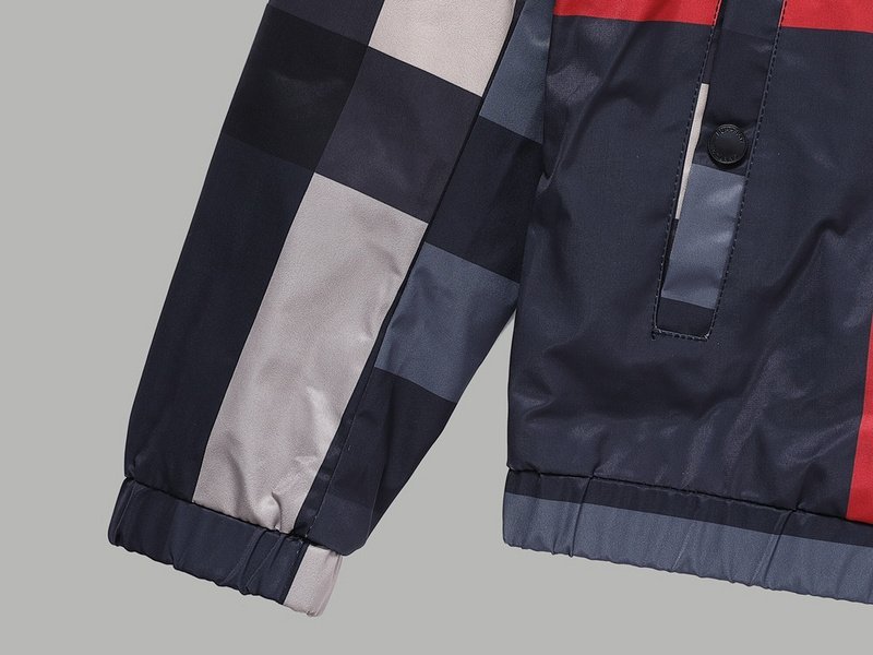 Ветровка Burberry With Logo - Tartan Style "Blue/Gray" фото № 5