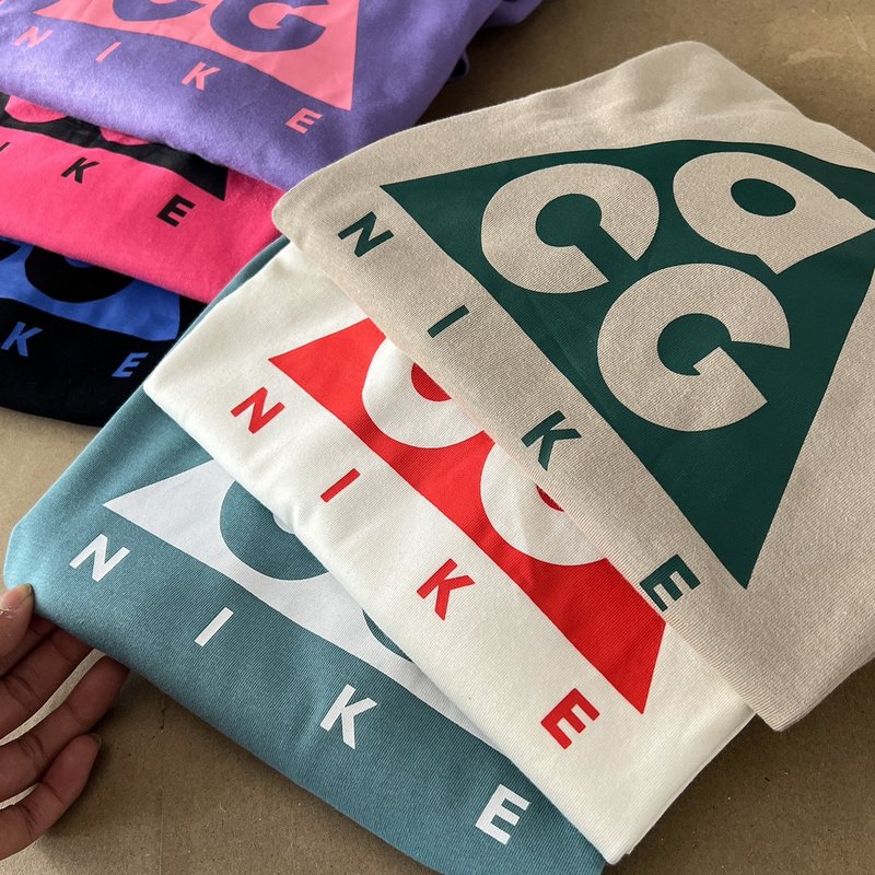 Лонгслив ACG Logo Inside Triangle Front "Beige" фото № 4