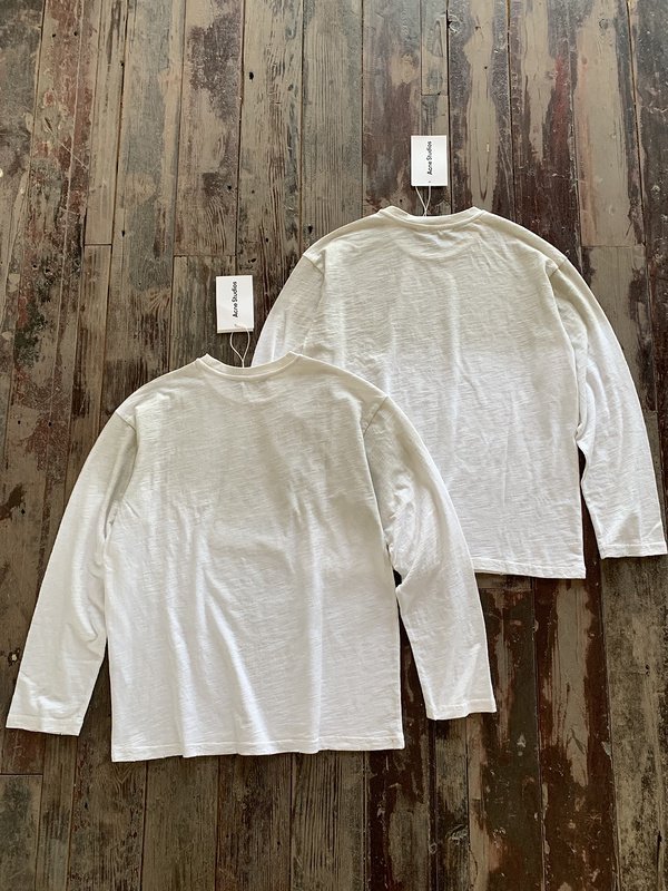 Лонгслив Acne Studios Inscription Stockholm 1996 "White" фото № 2