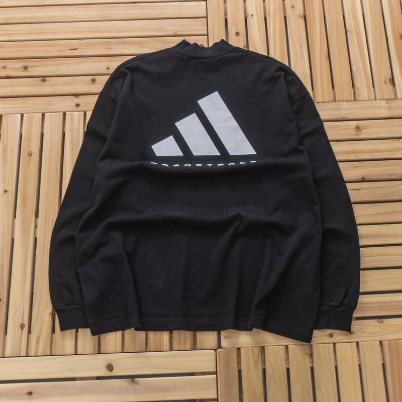 Лонгслив Adidas Big Logo Back "Black" фото № 2