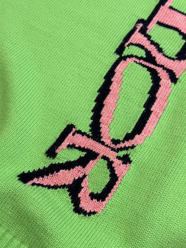 Лонгслив Christian Dior Logo From Top To Bottom "Green" фото № 5