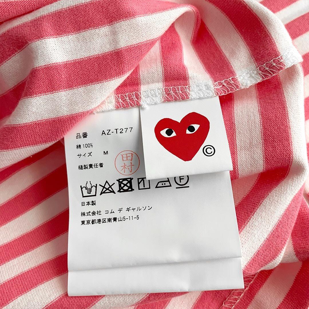 Лонгслив Comme des Garçons Play Heart Colors "Pink" фото № 7