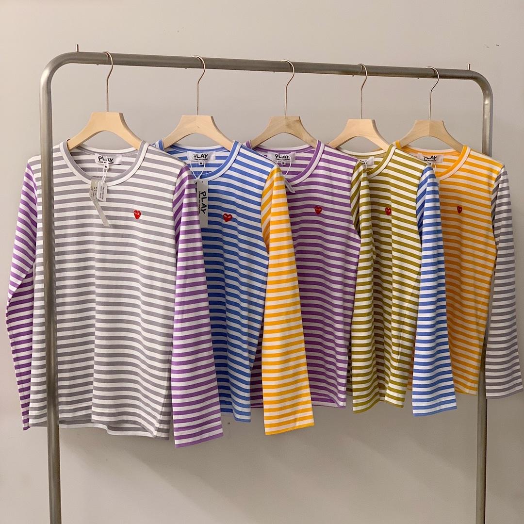 Лонгслив Comme des Garçons Play Sleeve Multicolors "Gray/Violet" фото № 9