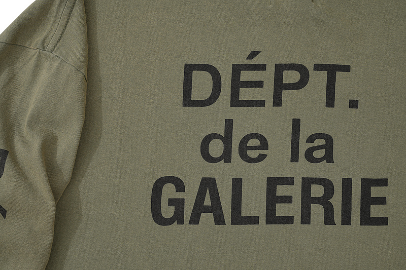 Лонгслив Gallery Dept Sleeves With Logo "Brown/Gray" фото № 4