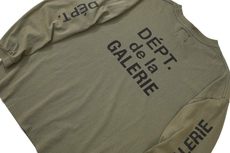 Лонгслив Gallery Dept Sleeves With Logo "Brown/Gray" фото № 5