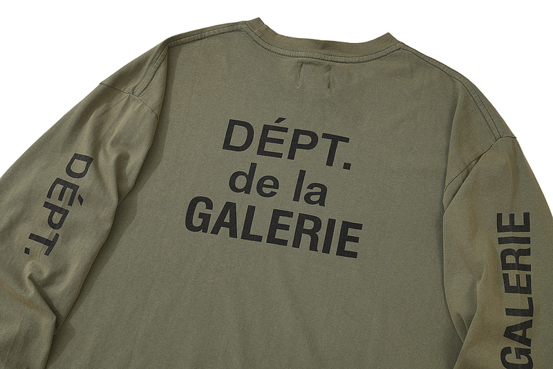 Лонгслив Gallery Dept Sleeves With Logo "Brown/Gray" фото № 6