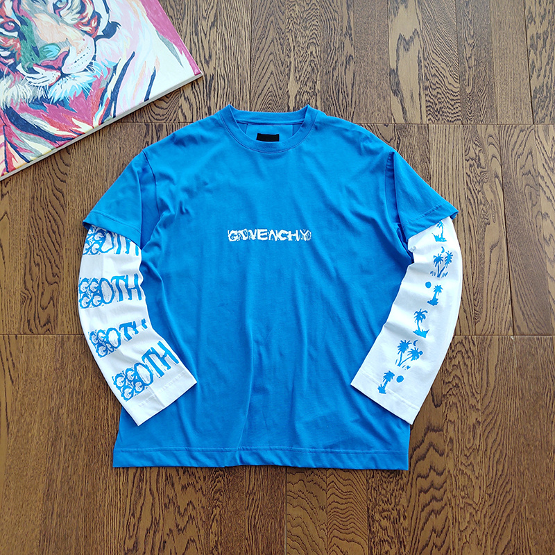 Лонгслив Givenchy Interesting Bird "Blue/White" фото № 2
