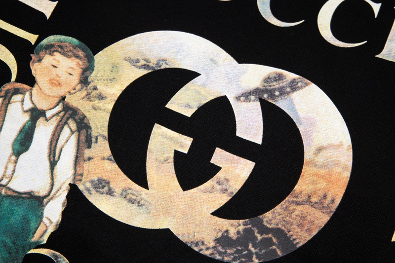 Лонгслив Gucci Boy With Dog "Black" фото № 2