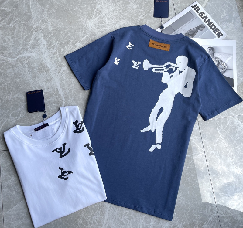 Футболка Louis Vuitton Jazz Trumpeter "Blue" фото № 5