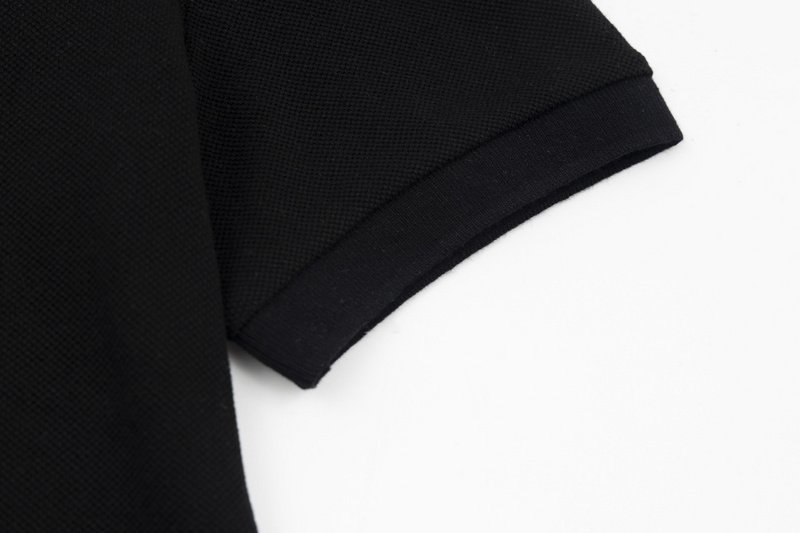 Поло Burberry Striped Collar "Black" фото № 3