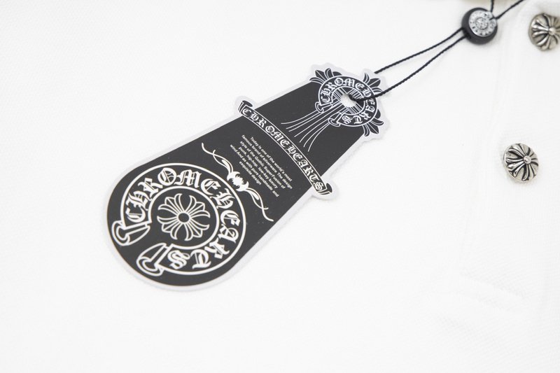 Поло Chrome Hearts The Sword Logo "White" фото № 7
