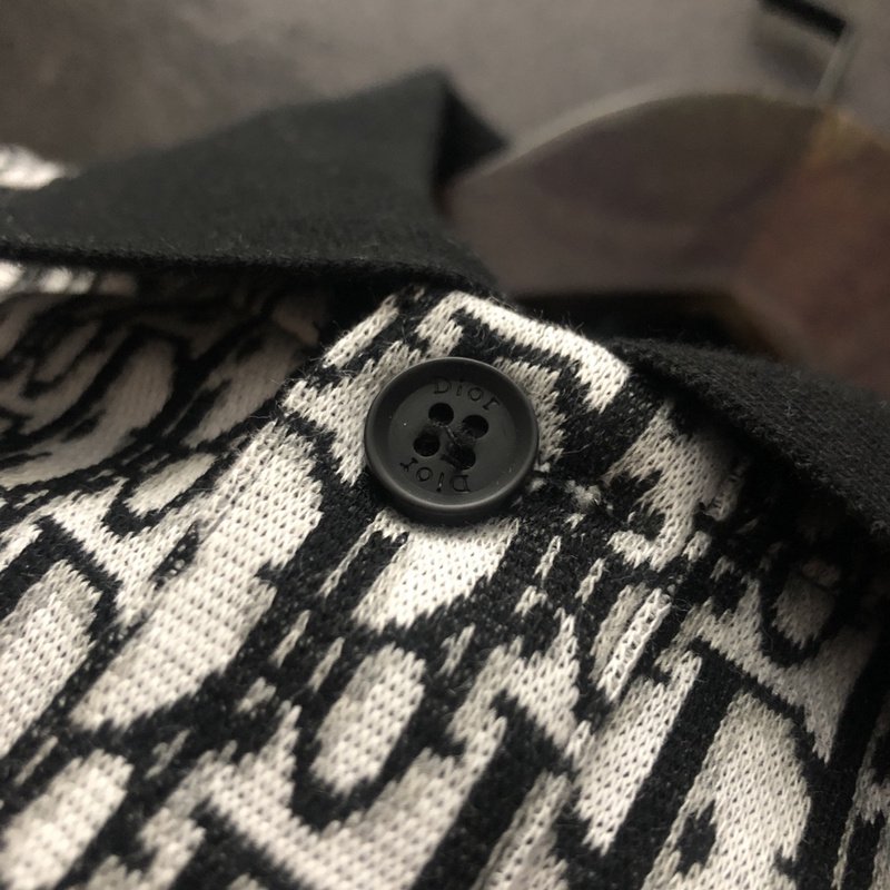 Поло Dior With A Black Collar "White/Black" фото № 7