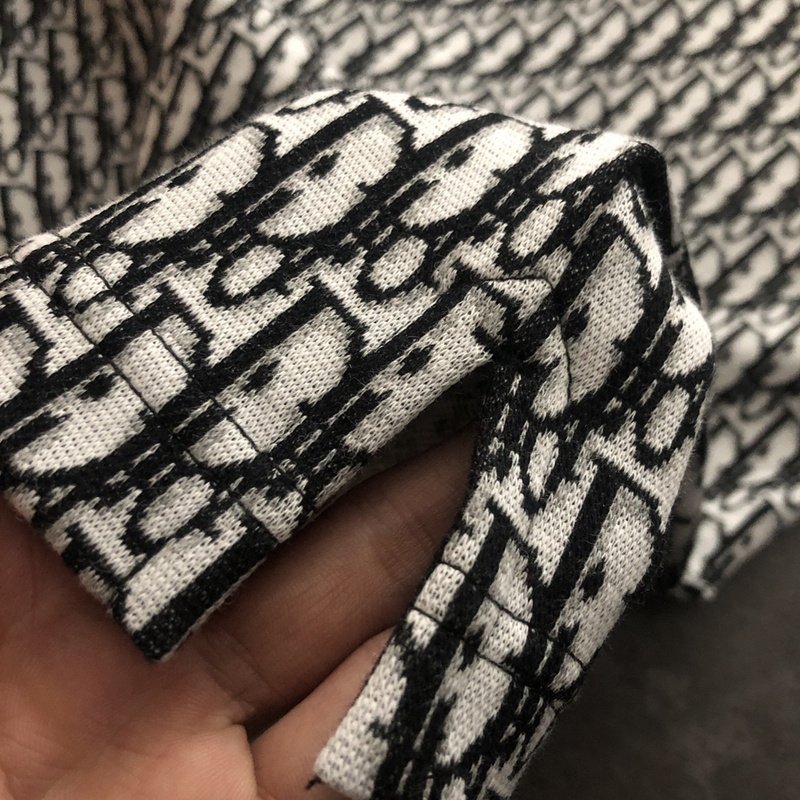 Поло Dior With A Black Collar "White/Black" фото № 9