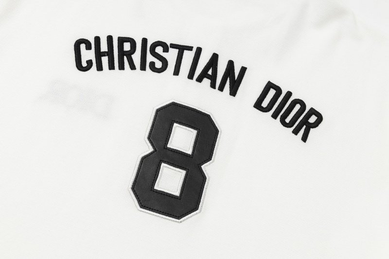 Поло Dior Number 8 Sports Style "White" фото № 4