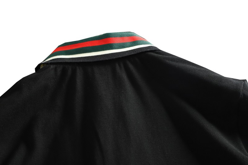 Поло Gucci Tiger Collar "Black" фото № 2