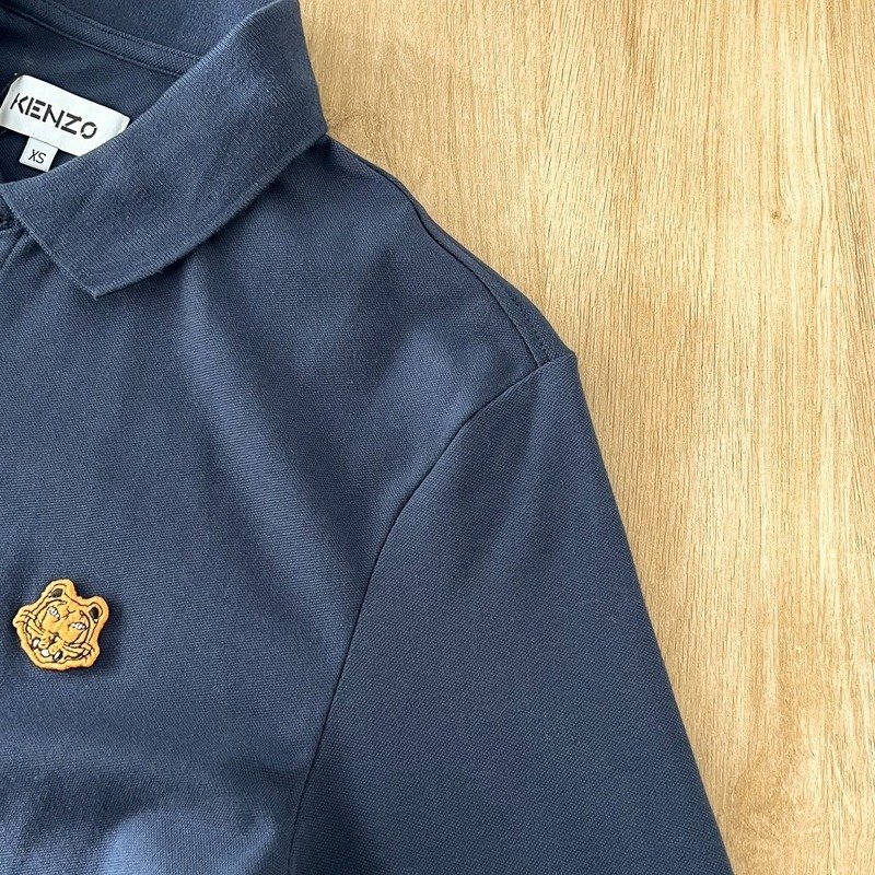 Поло Kenzo Small Logo - Animal "Blue" фото № 2