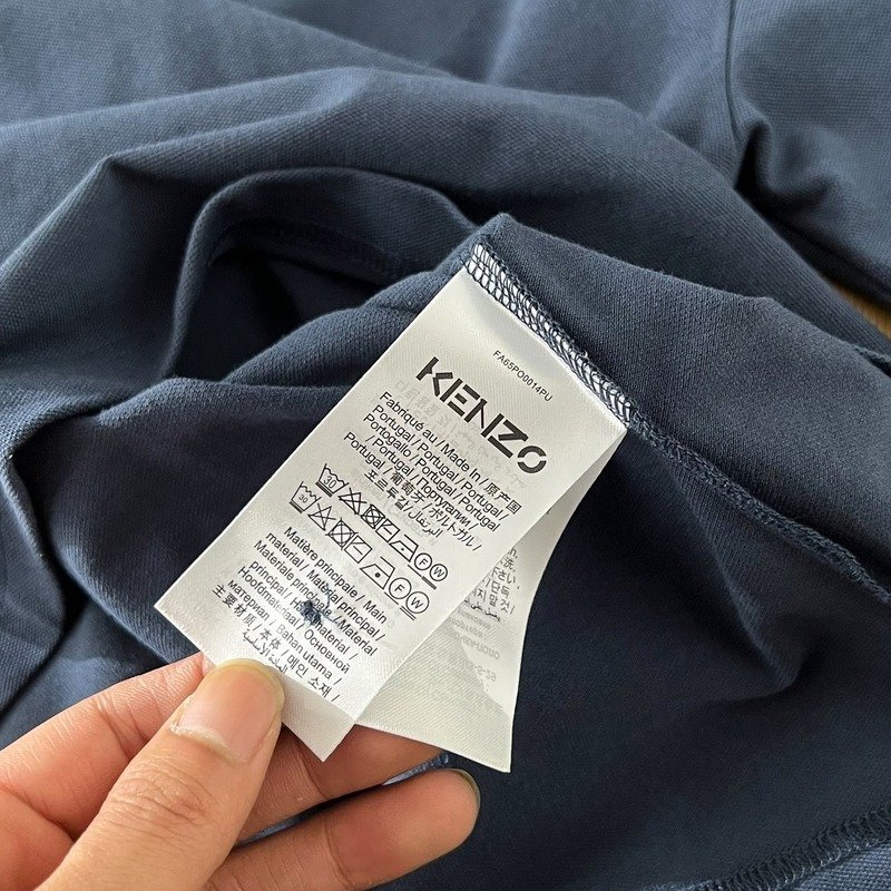 Поло Kenzo Small Logo - Animal "Blue" фото № 5