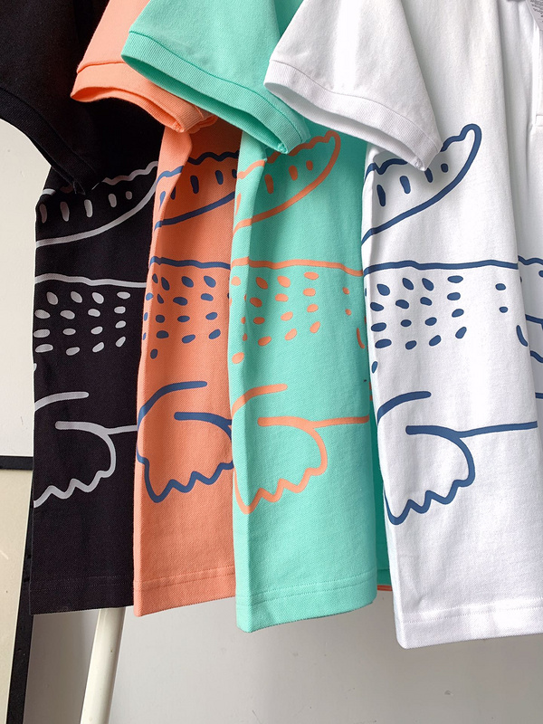 Поло Lacoste Half Logo “Peach” фото № 2