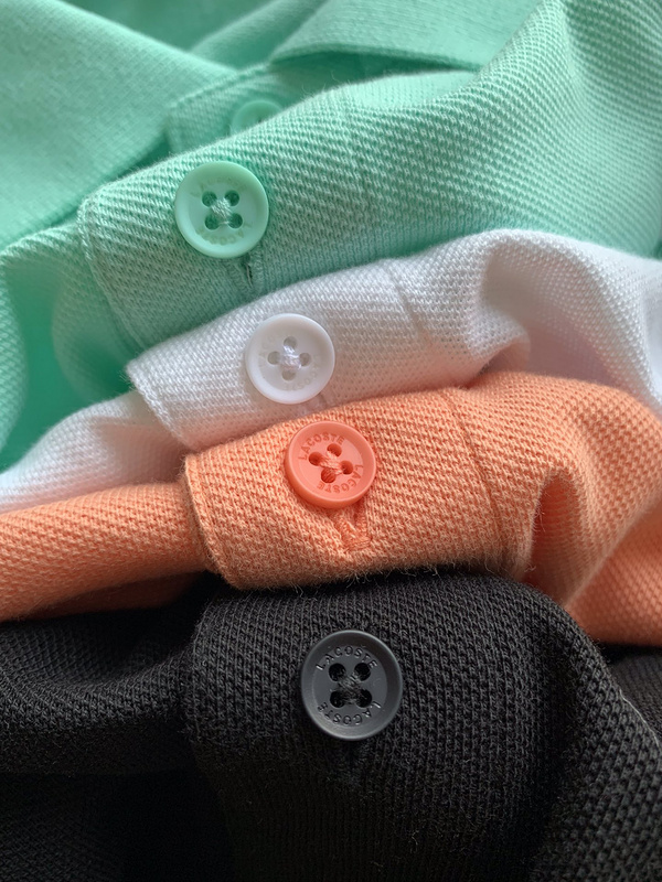Поло Lacoste Half Logo “Peach” фото № 5