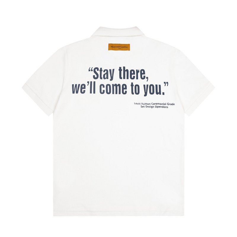 Поло Louis Vuitton Stay There "White" фото № 2