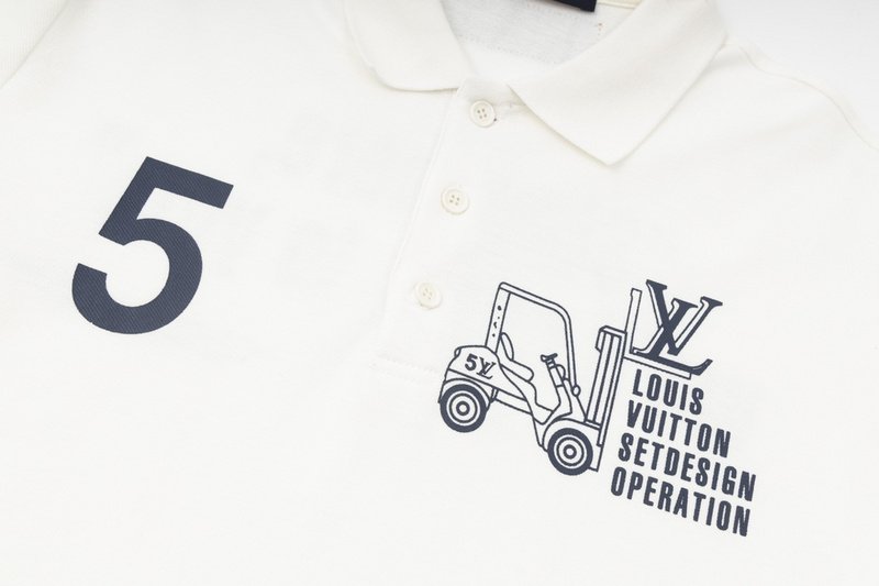 Поло Louis Vuitton Stay There "White" фото № 6