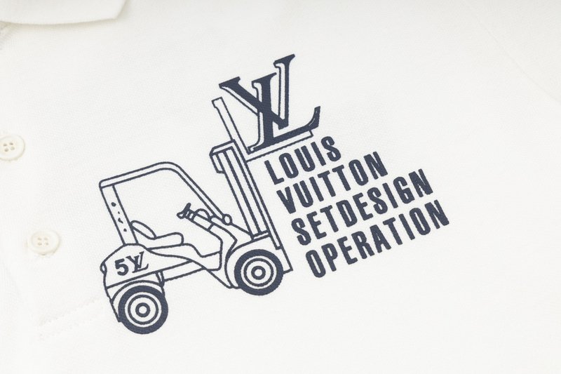 Поло Louis Vuitton Stay There "White" фото № 8