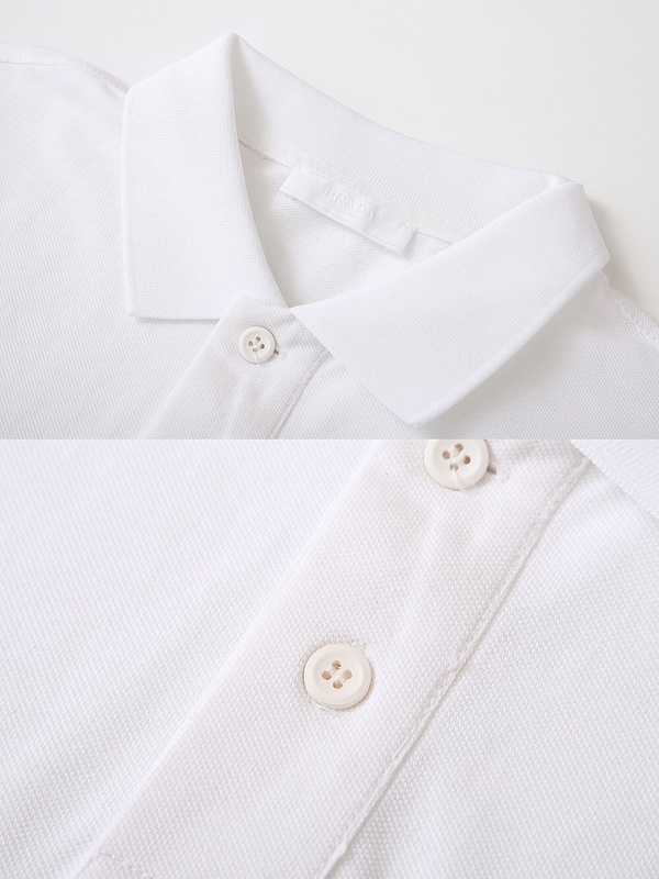 Поло Prada Brand Patch "White" фото № 3