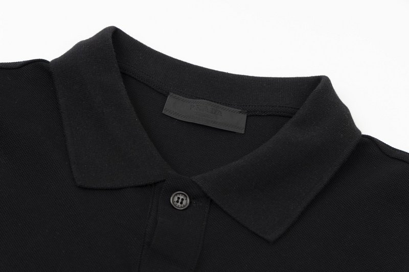 Поло Prada Different Fabric "Black" фото № 4