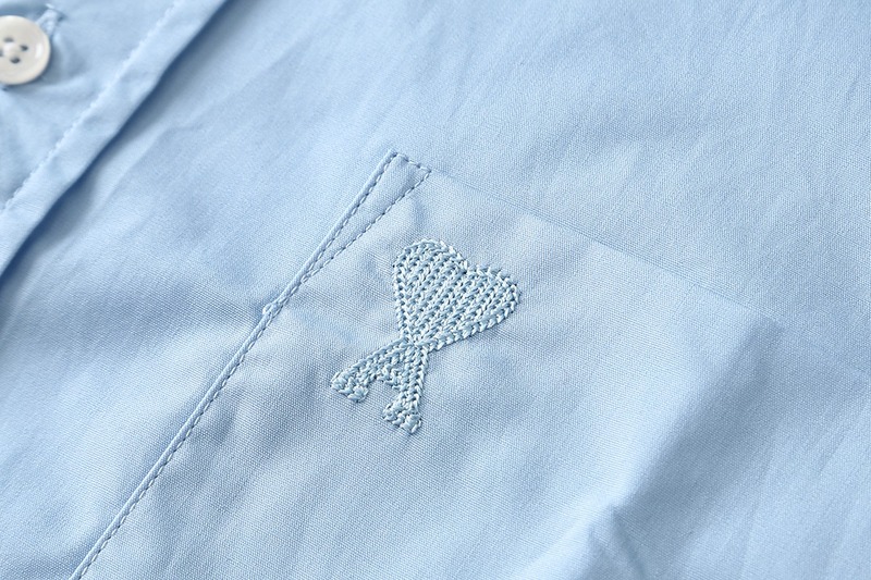 Рубашка Amiri Light Base "Blue" фото № 3