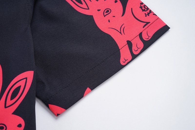 Рубашка Amiri Rabbit Print "Black" фото № 4