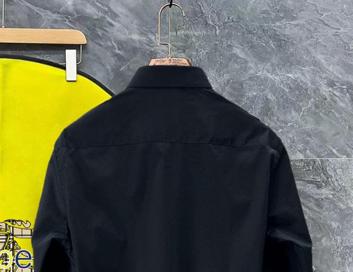 Рубашка Burberry Frontside White Logo Black Outline "Black" фото № 3