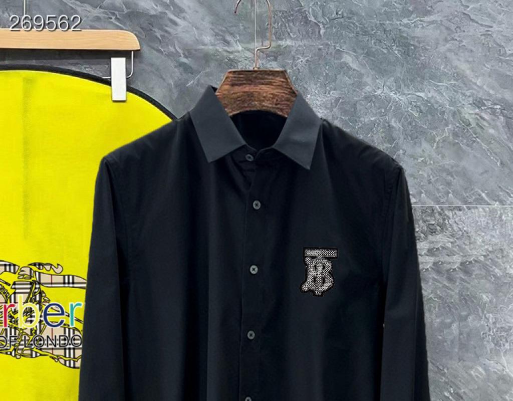 Рубашка Burberry Frontside White Logo Black Outline "Black" фото № 2