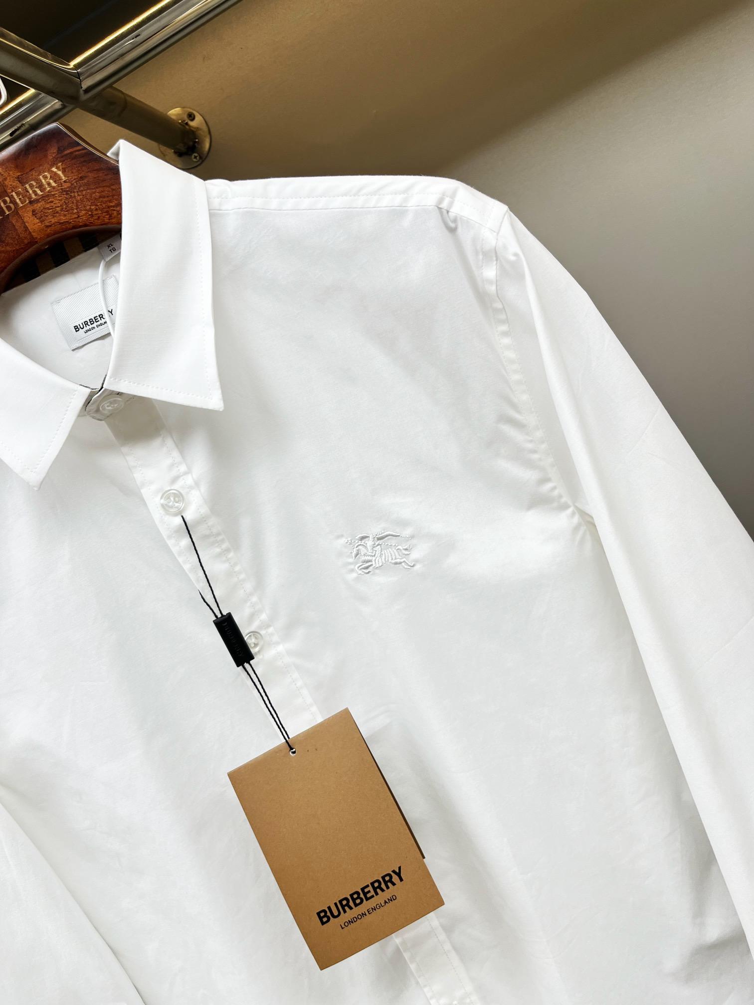 Рубашка Burberry Clear Frontisde Print Horse And Warrior "White" фото № 5