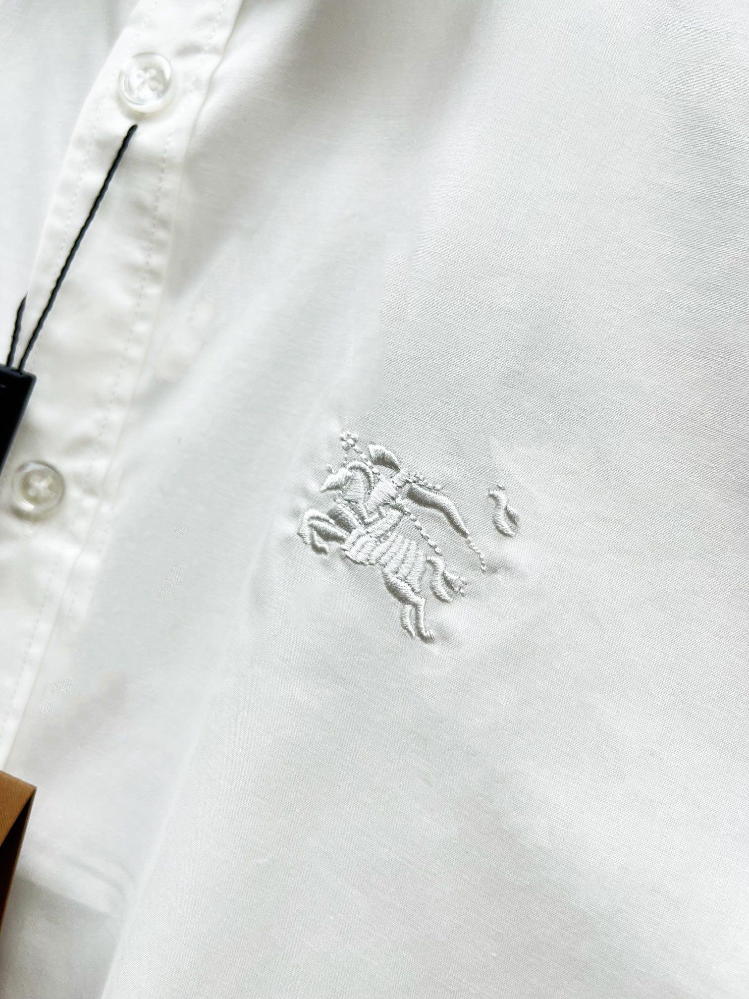 Рубашка Burberry Clear Frontisde Print Horse And Warrior "White" фото № 4