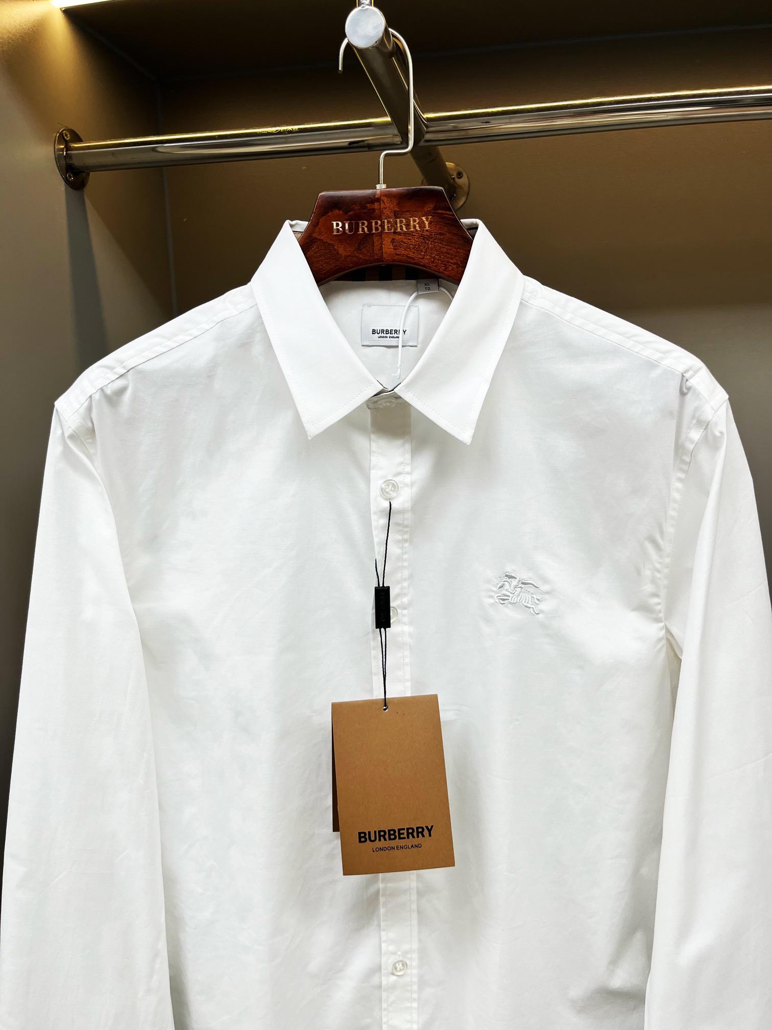 Рубашка Burberry Clear Frontisde Print Horse And Warrior "White" фото № 2