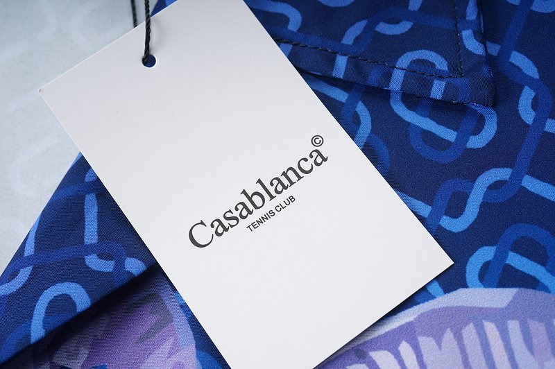 Рубашка Casablanca Large Palm Trees "Blue" фото № 6