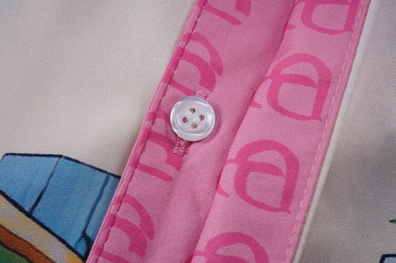 Рубашка Casablanca Palm Trees And Airplane Print "Pink" фото № 4