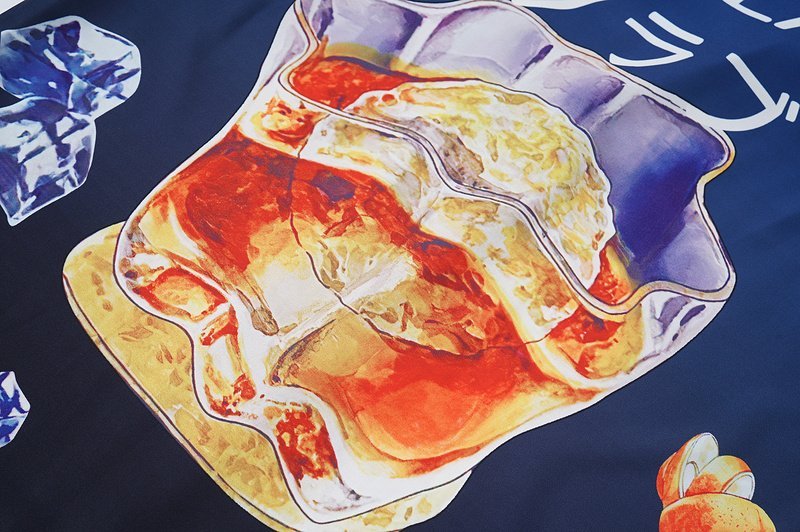 Рубашка Casablanca Drinks With Ice «Blue» фото № 4