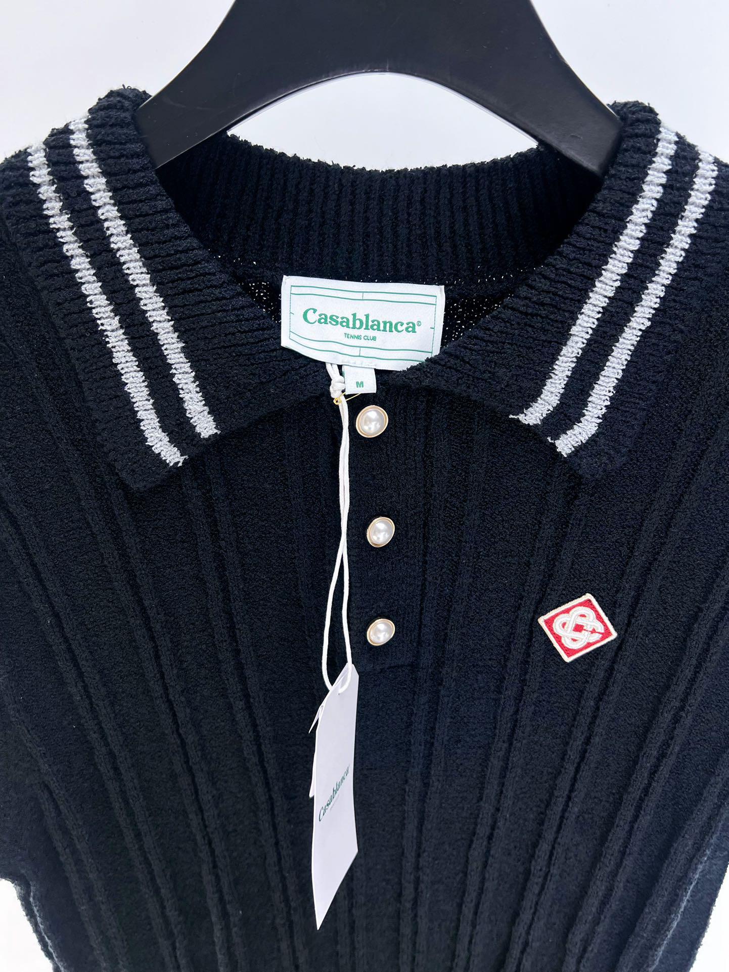 Рубашка Casablanca Two White Lines White Romb "Black" фото № 5