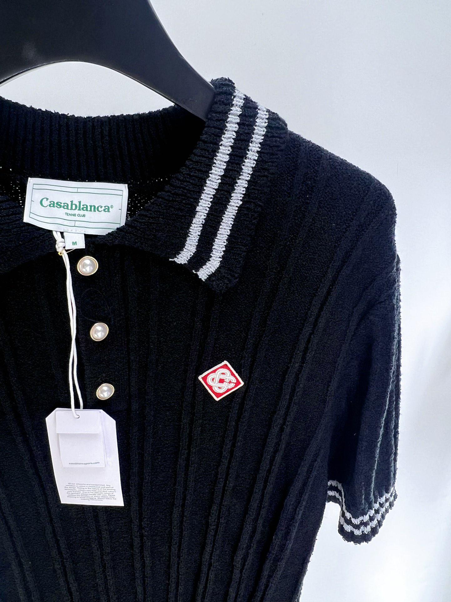 Рубашка Casablanca Two White Lines White Romb "Black" фото № 2