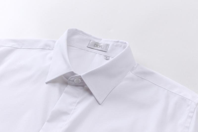 Рубашка Christian Dior Gray Logo On Pocket Couture "White" фото № 2