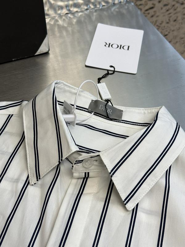 Рубашка Christian Dior Striped Black Lines Print "White" фото № 4