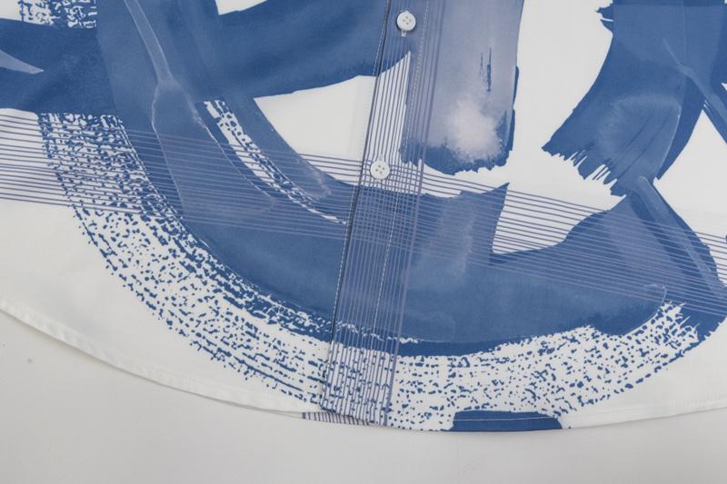 Рубашка Christian Dior Modern Art Blue Lines "White" фото № 5