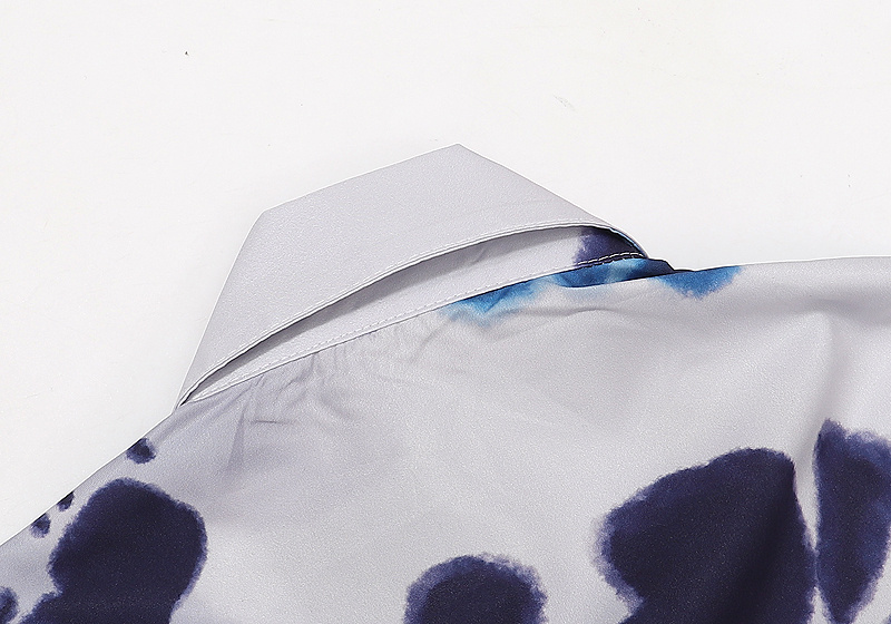 Рубашка Dior Paint In A Spiral "Gray/Blue" фото № 7