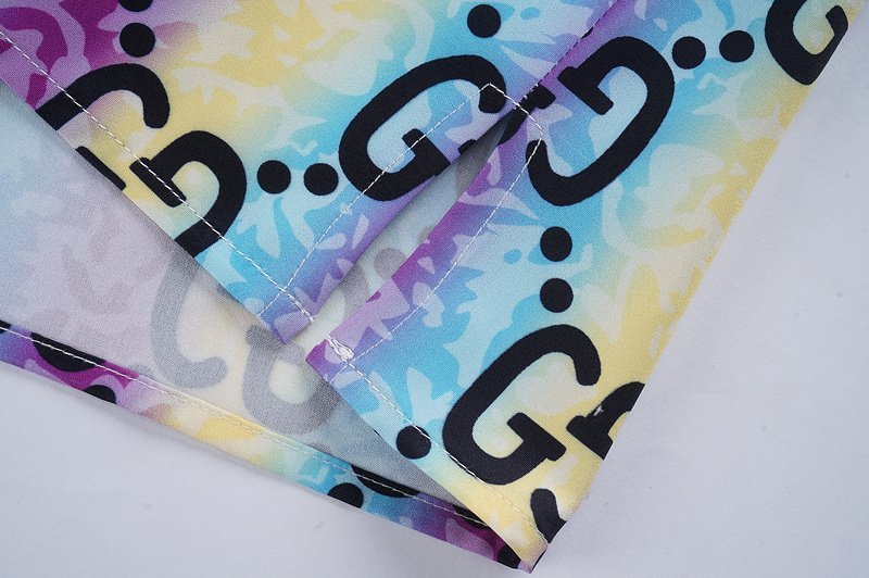 Рубашка Gucci Letter Print "Multicolor" фото № 4