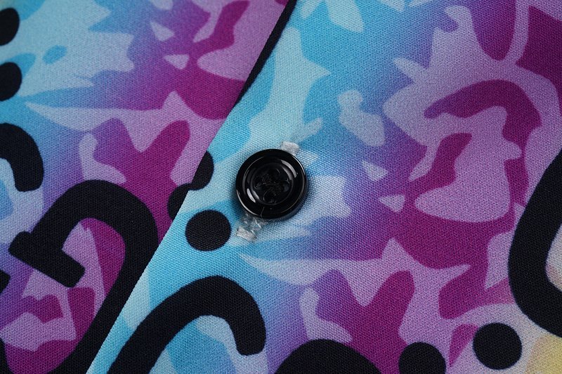 Рубашка Gucci Letter Print "Multicolor" фото № 6