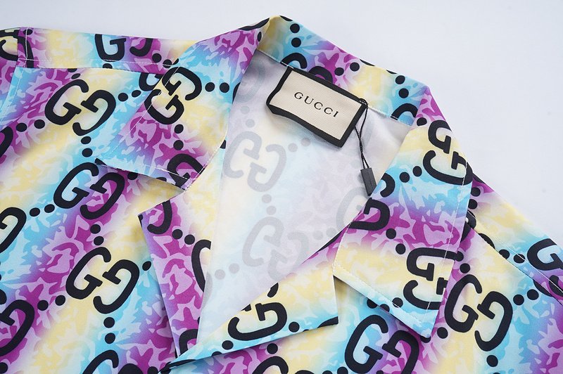 Рубашка Gucci Letter Print "Multicolor" фото № 7