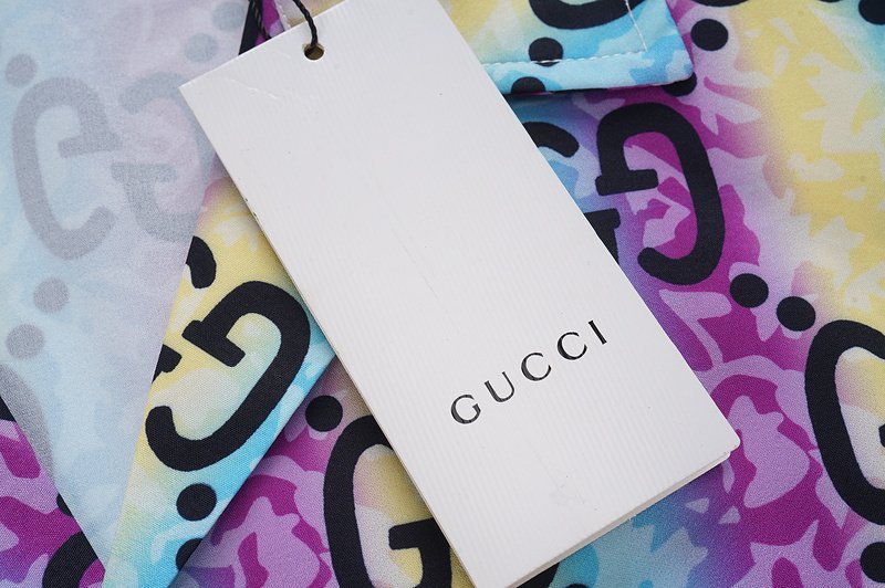 Рубашка Gucci Letter Print "Multicolor" фото № 8