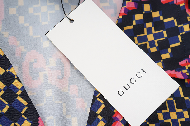 Рубашка Gucci Rhombus "Black" фото № 9