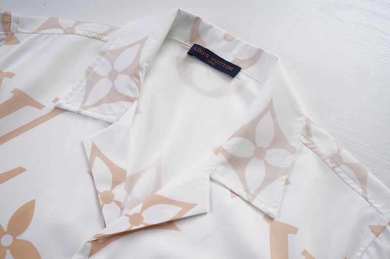 Рубашка Louis Vuitton Big Logo And Prints Along "White" фото № 6